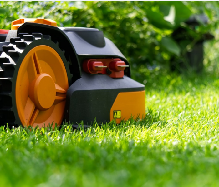 law mower in the yard